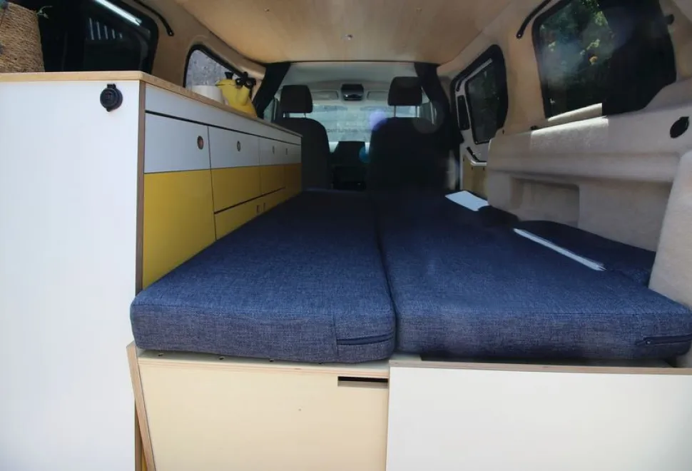 The Love Campers VW ID Buzz campervan beds
