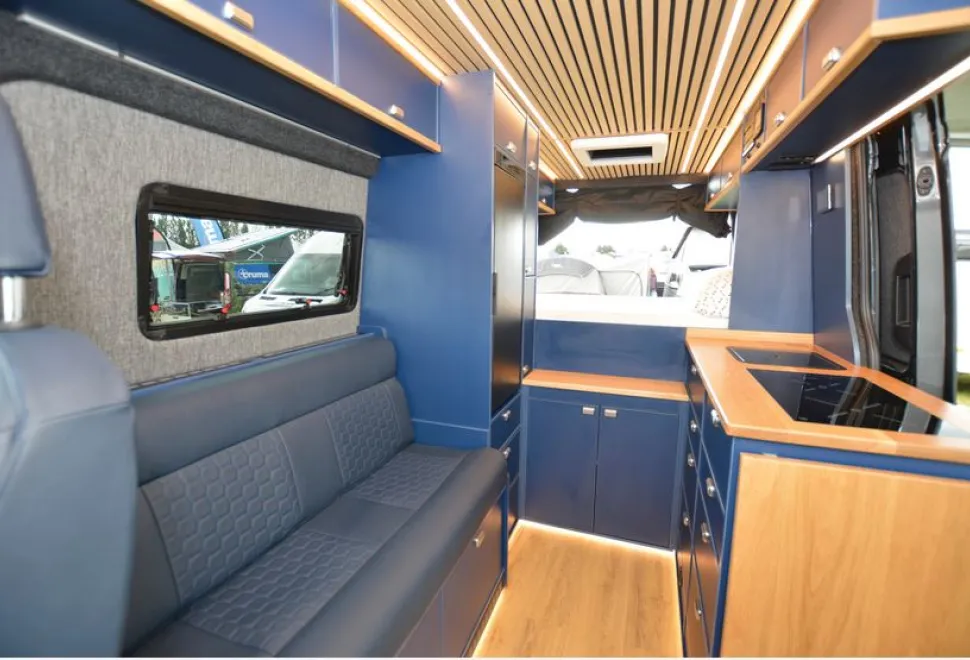 Knights Custom Prestige XL high-top campervan interior