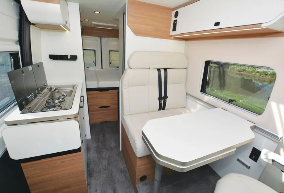Pilote V600G X-Edition high-top campervan interior
