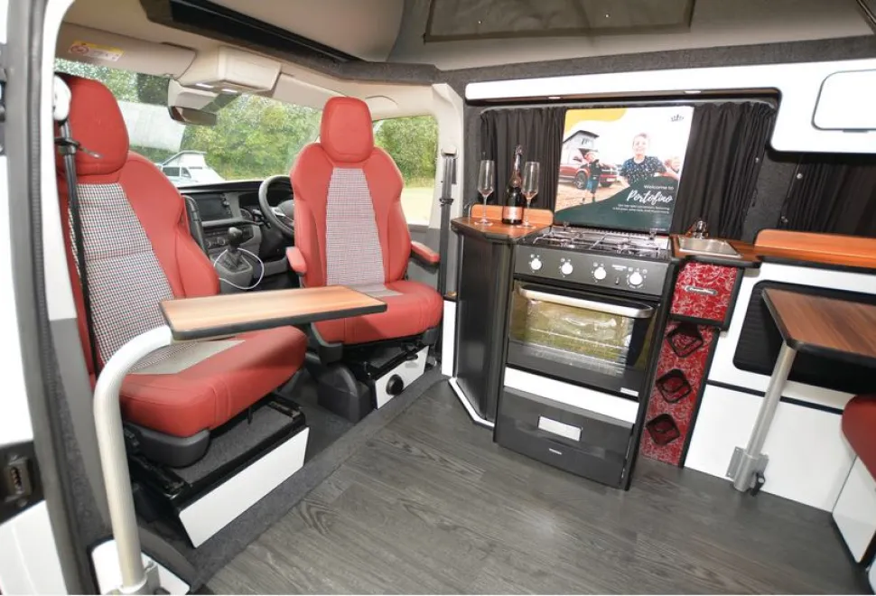 The CamperKing Portofino campervan interior
