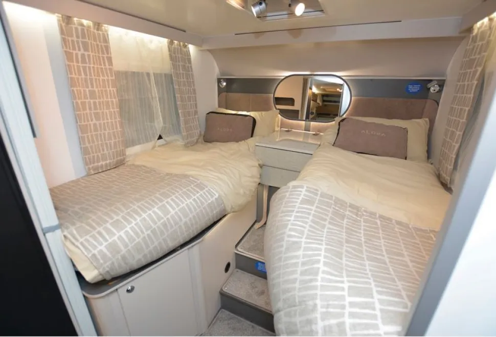 Bailey Alora 69-4T low-profile motorhome bedroom
