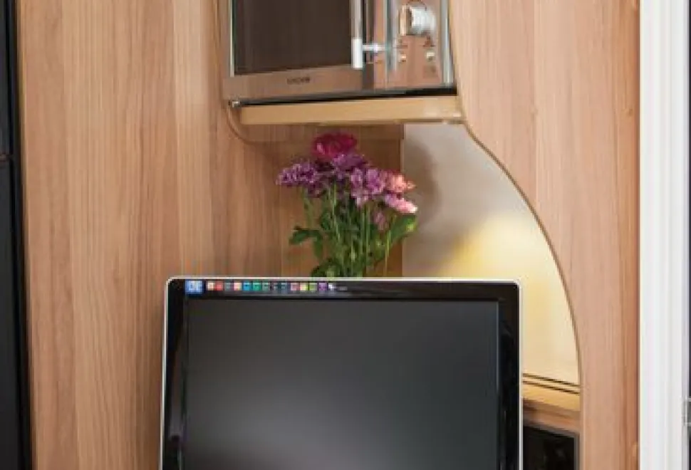 rhp_The television is part of the standard kit; three deep drawers are at the base of this dresser
