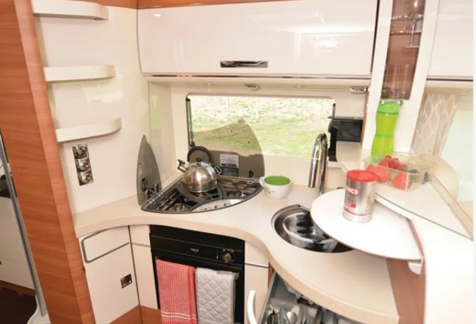 Carthago Chic C-line I 6.2 XL QB A-class motorhome kitchen