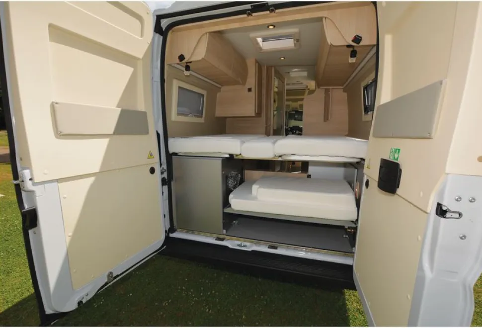 The Rapido Van V68 high-top campervan rear