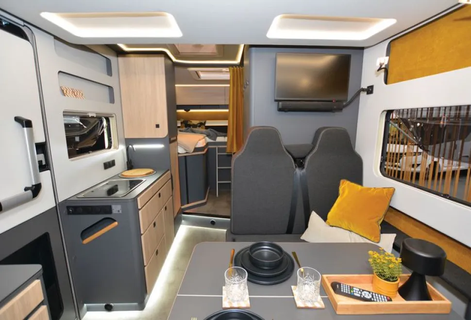 The Frankia Now low-profile motorhome interior