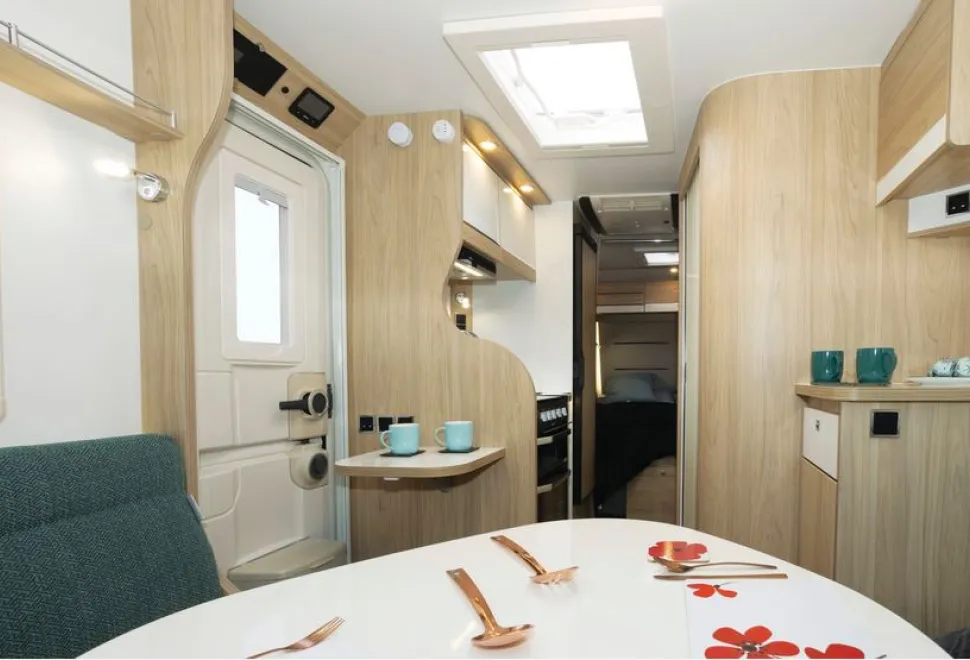 The La Mancelle Liberty 490 SA caravan interior (photo courtesy of Richard Chapman)