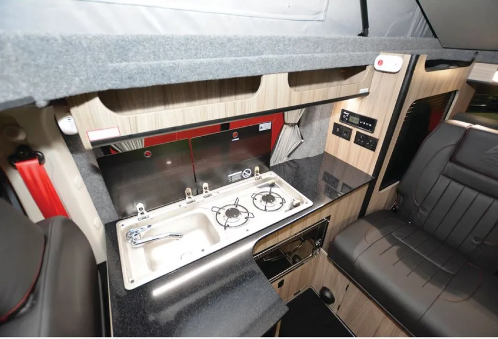 Autohaus Creston campervan kitchen