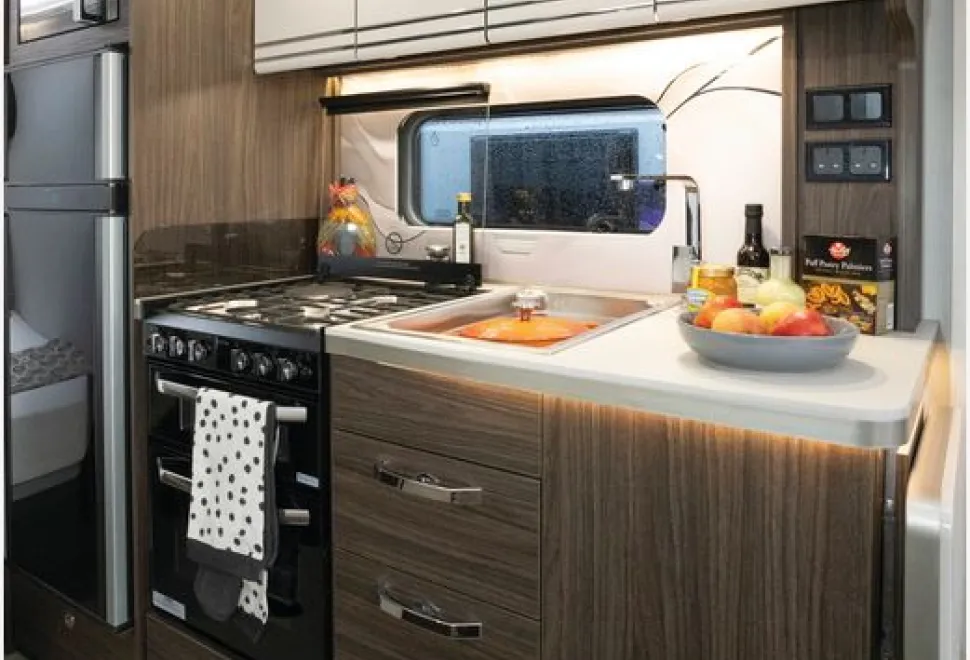 Buccaneer Aruba caravan kitchen (photo courtesy of Richard Chapman