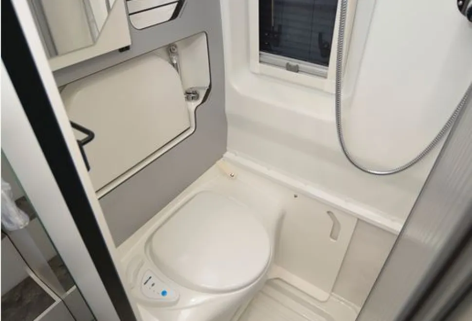 Yucon 63 G high-top campervan washroom