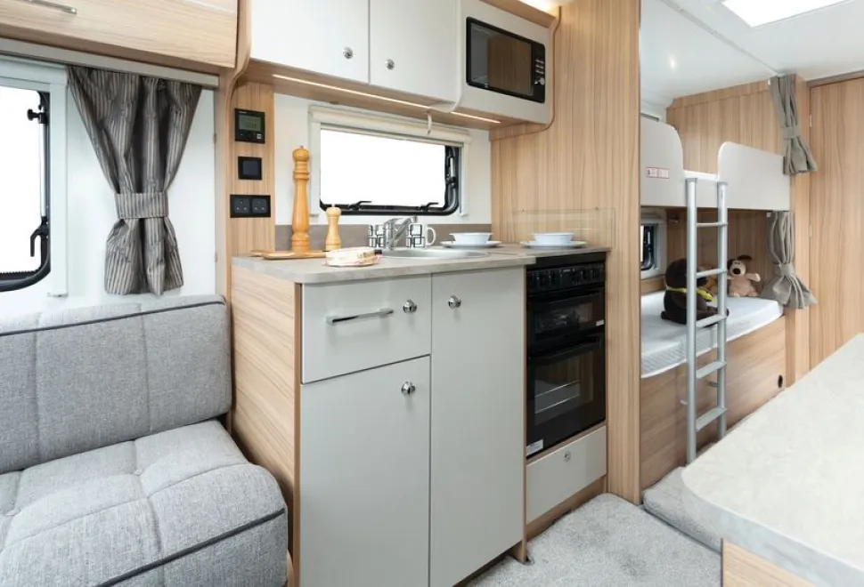 Bailey Phoenix GT75 762 caravan kitchen (photo courtesy of John Chapman)