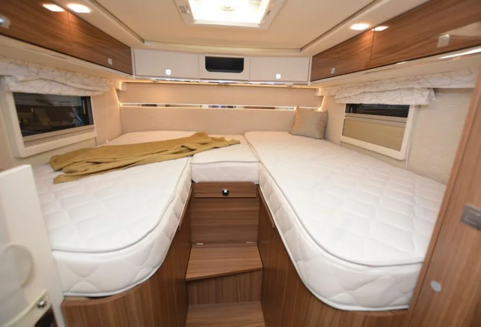 The Eura Mobil Contura 766 EB low-profile motorhome beds