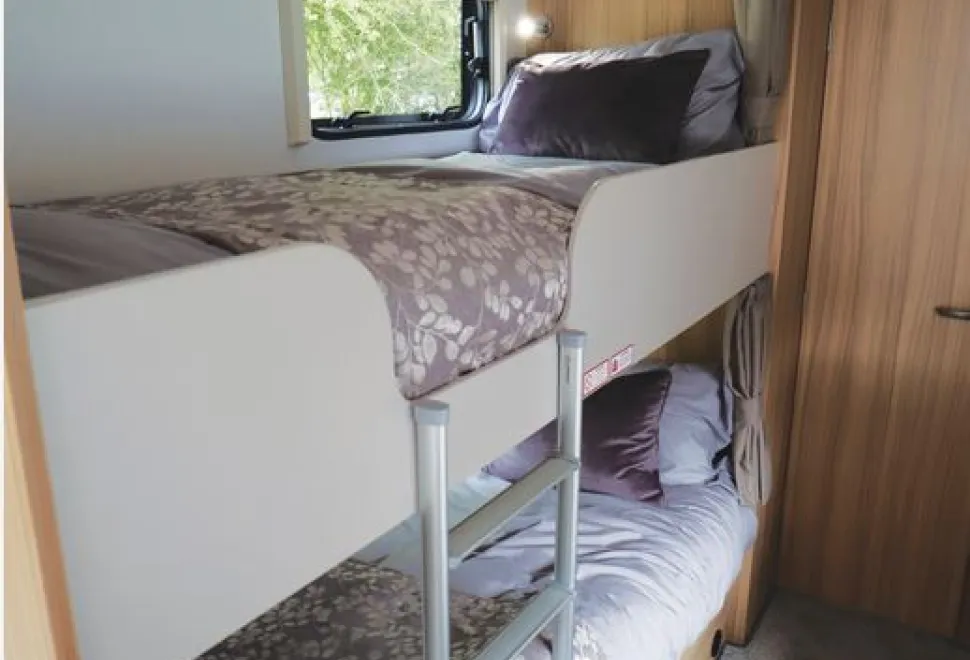 The Bailey Phoenix GT75 762 twin-axle caravan bunks