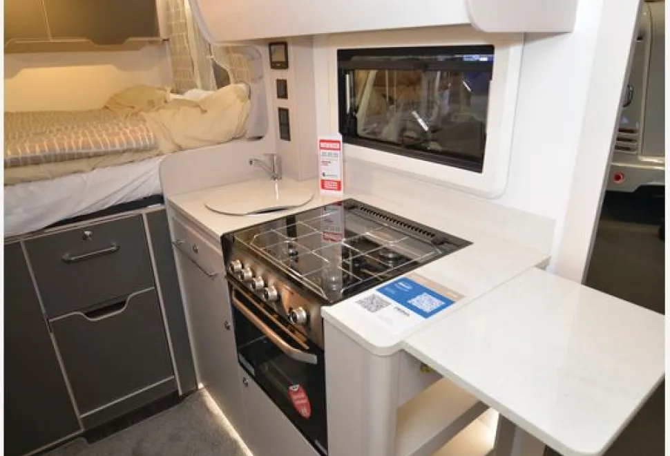 Bailey Alora 69-4S low-profile motorhome kitchen