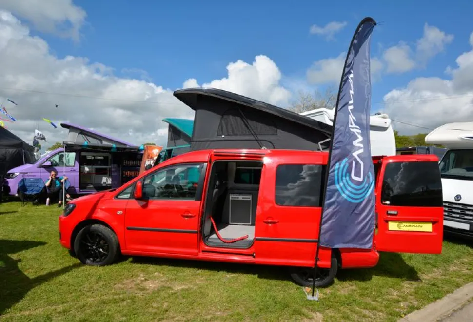The CampAway Caddy rising roof campervan