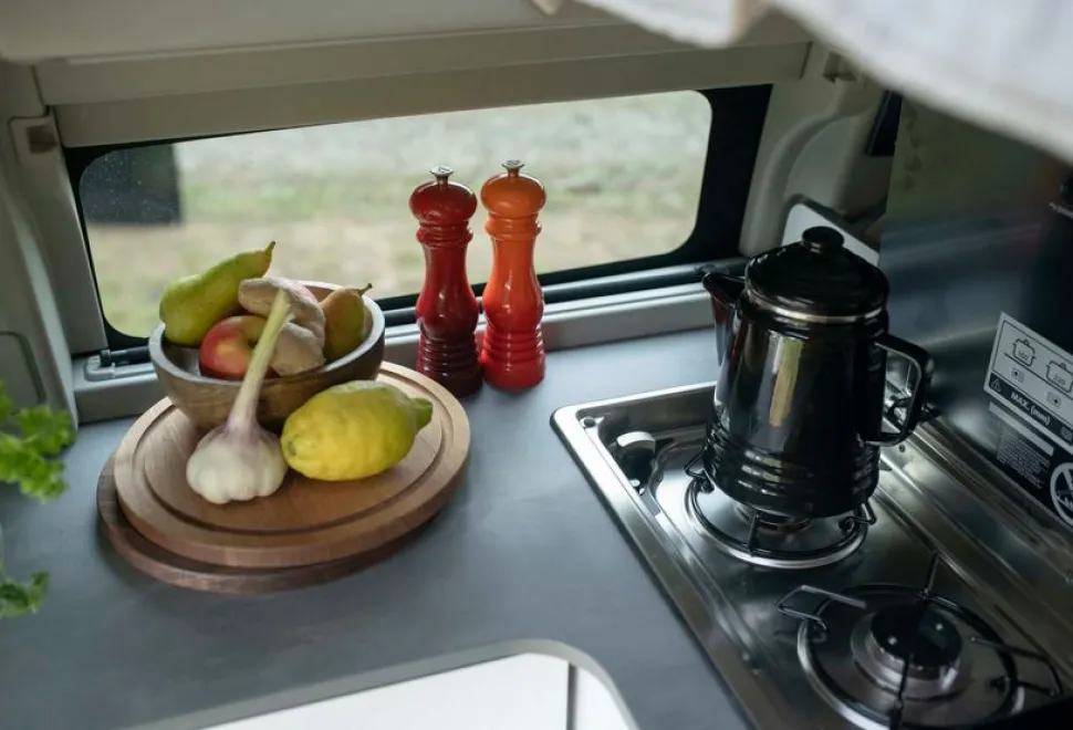 The Ford Nugget campervan kitchen (photo courtesy of Ford)