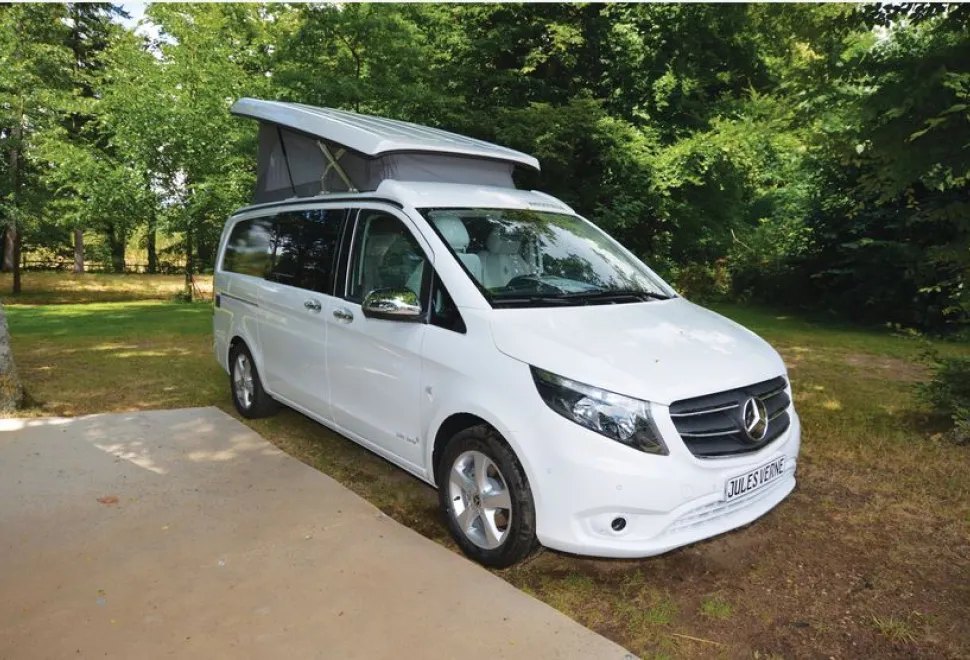 The Westfalia Jules Verne rising roof campervan