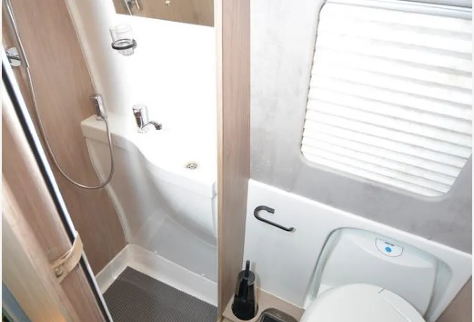 The Auto-Sleeper M-Star high-top campervan washroom
