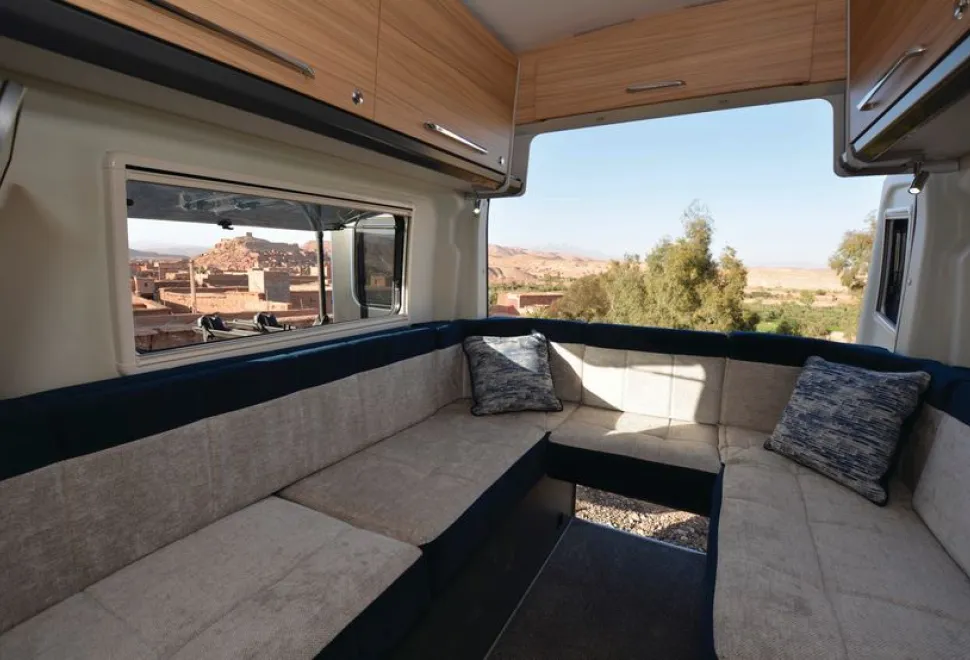The Bailey Endeavour B62 campervan lounge