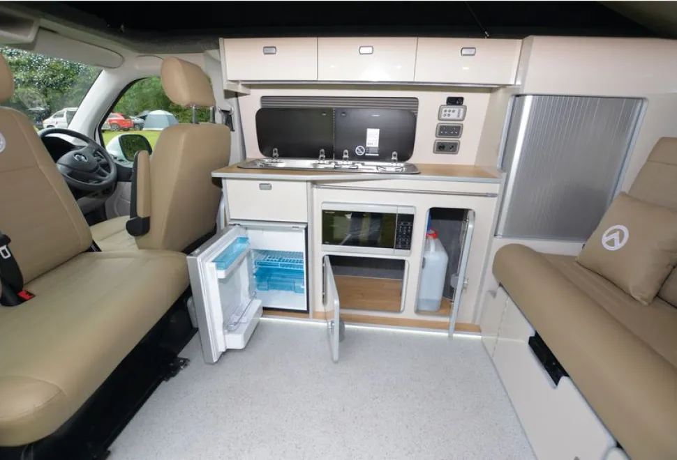 Spartan Campers Adventurer rising roof campervan interior