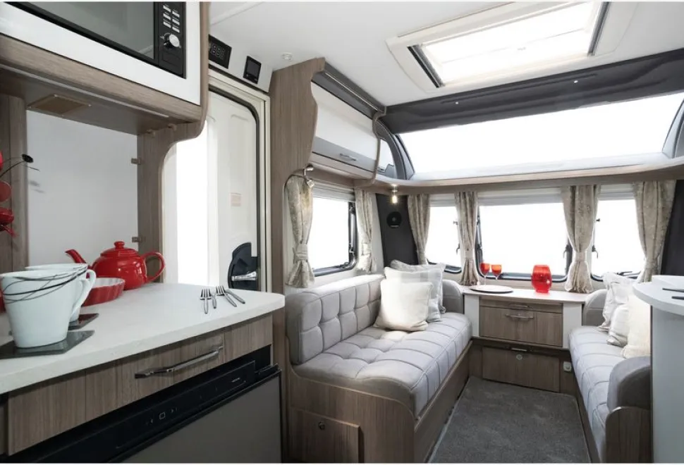 Coachman VIP 575 caravan lounge (photo courtesy of Richard Chapman)