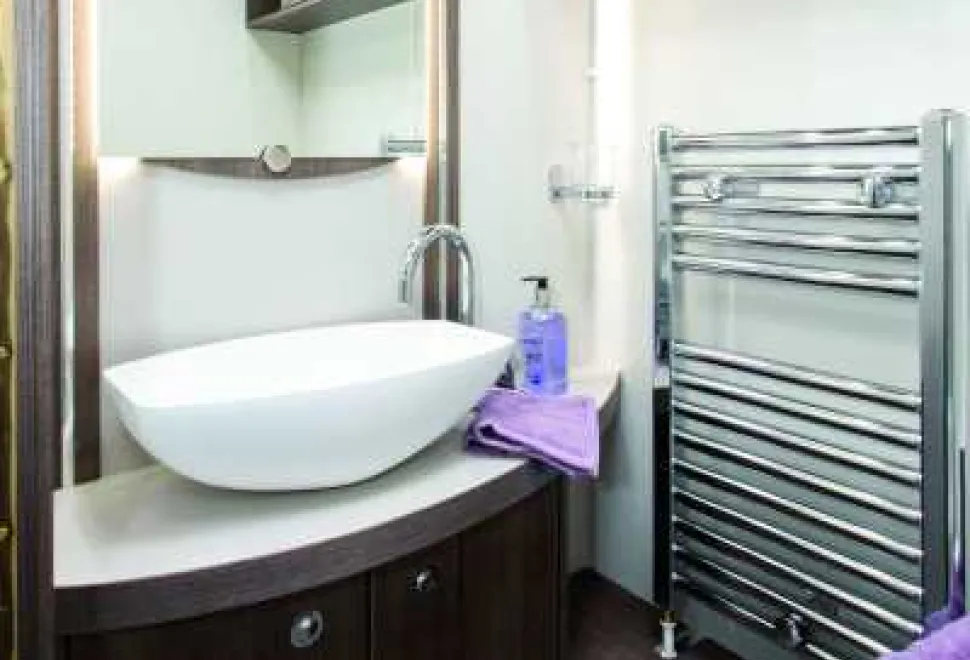 A-heated-towel-rail---part-of-the-Alde-system-35656