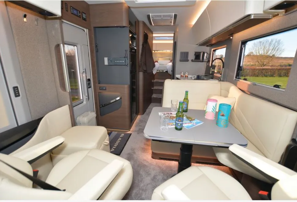 The Adria Supersonic 780 SL A-class motorhome interior