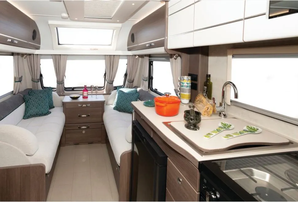 The Elddis Affinity 550 caravan lounge (photo courtesy of John Chapman)
