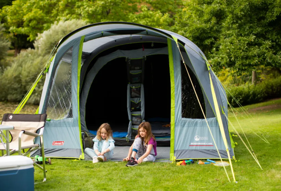 Playing in the Coleman Meadowood 4 Air (picture courtesy of Coleman)