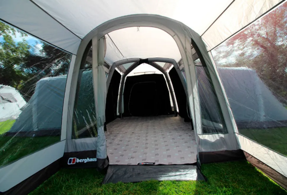 The porch in the Berghaus Kepler 9 tent
