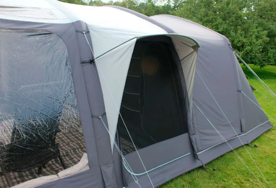 The rain canopy in the Outdoor Revolution Kalahari tent