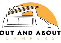 Out and About Campers logo