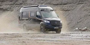 2025 Malibu Genius Performance 4x4 campervan driving image