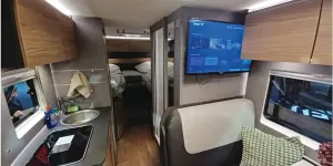 Dethleffs Globebus Performance 4x4 low-profile motorhome interior