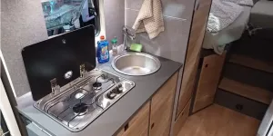Dethleffs Globebus Performance 4x4 low-profile motorhome kitchen