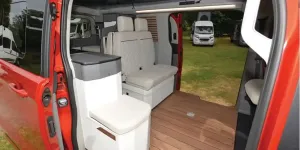 Dreamer Cap Land rising roof campervan interior