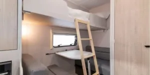 Xplore XC Lite caravan lounge and bed