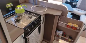 Burstner lyseo sovereign collection 744 low-profile motorhome kitchen
