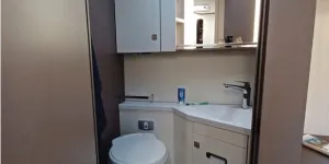 Burstner lyseo sovereign collection 744 low-profile motorhome washroom