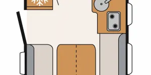 Dethleffs Trend I 7057 EBL 2025 A-class layout