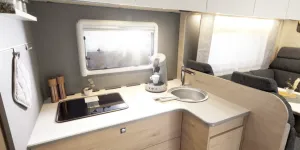 L-shaped kitchen