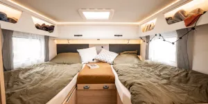 Rear single beds
