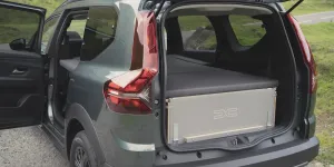 Packing away the Dacia Jogger Sleep Pack