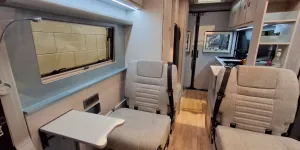 Orange Campers Trouvaille High Roof looking rearwards