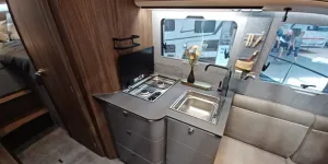 The kitchen inside the Eura Mobil Integra Line GT IL726EF