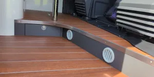 Vents inside a Mobilvetta campervan