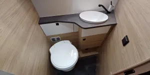 The washroom insie the Chausson 798 Anniversary Line