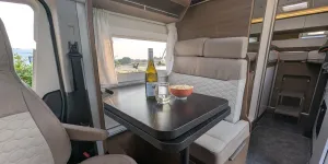 Benimar Tessoro T861 lounge showing rear travel seats