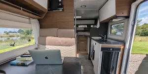 Benimar Tessoro T861 interior looking backwards from the cab