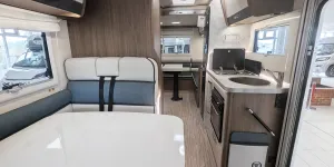 Elnagh Baron 530 interior from front to rear