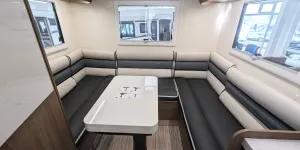 Elnagh Baron 530 interior showing rear lounge